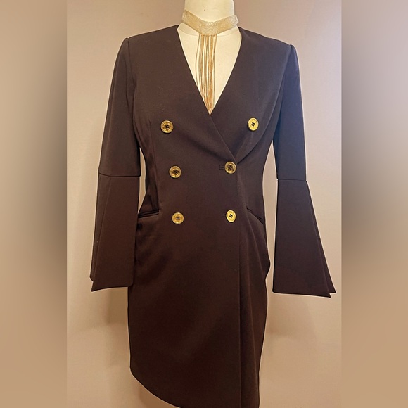 Calvin Klein Double Breasted Blazer Mini Dress - Picture 3 of 9